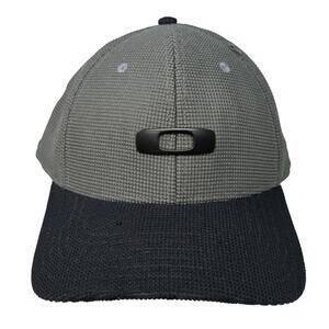 Oakley Fitted Baseball Cap Gray XL Classic Low A- Flex Vented Holes 6 Panel